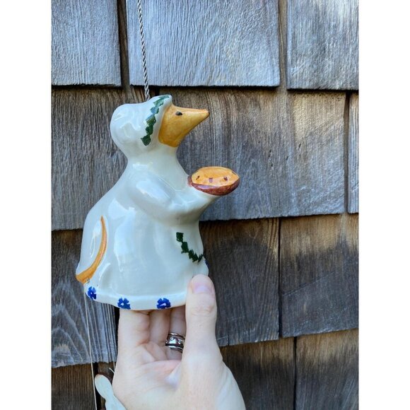 Vintage Miss Mouse Windchimes, Miss Mouse with Bonnet, Mouse with Pie Windchimes - Picture 9 of 10